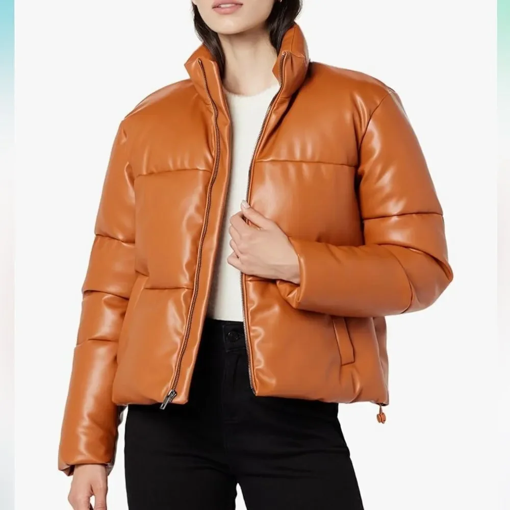 The Drop The Drop Women's Priscilla Vegan Leather Puffer NWT